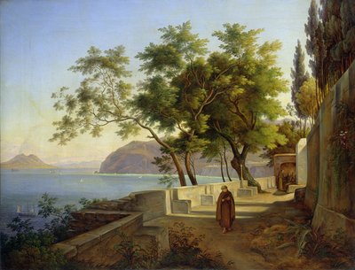 The Terrace of the Capucins in Sorrento, 1828 by Joachim Faber